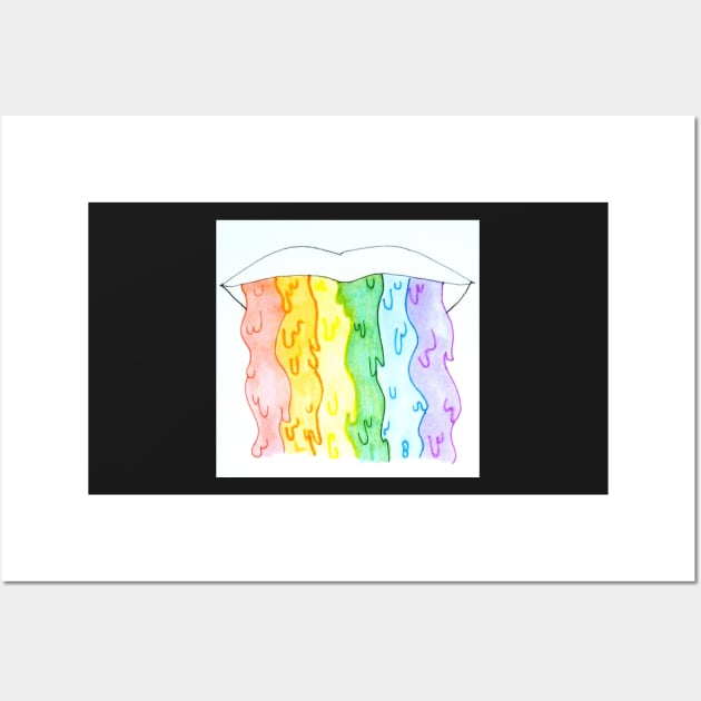 Rainbow Drool Wall Art by LaurenPatrick